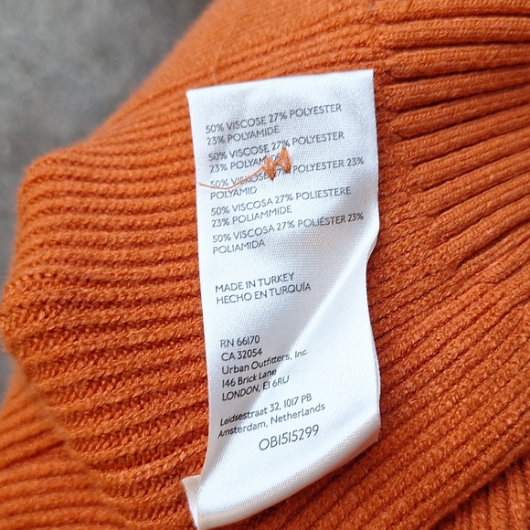 Free People Oakleigh Oversized Knit Vest In Myrrh Orange Size M - Picture 10 of 13